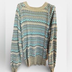 Vintage 80’s Missoni UOMO pull over checkered sweater L